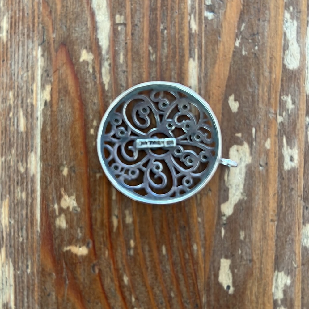 Vintage Silver & Marcasite Pendant - Picture 3 of 3